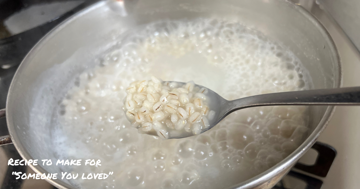 もち麦を茹でる