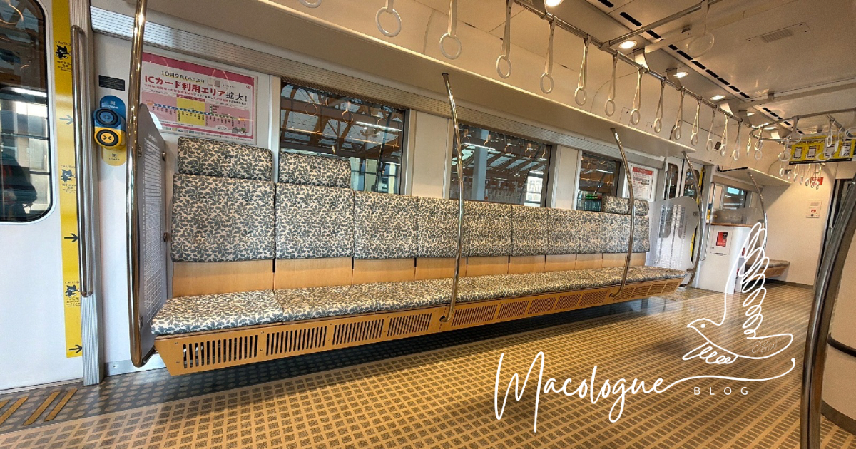 快速シーサイドラインの車内